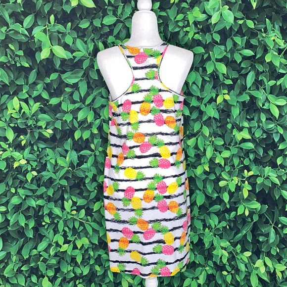 RACERBACK TANK LOUNGE DRESS W/ PINEAPPLE PATTERN · SIZE S/M - Picture 3 of 5